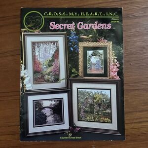 Secret Gardens Counted Cross Stitch Pattern Book